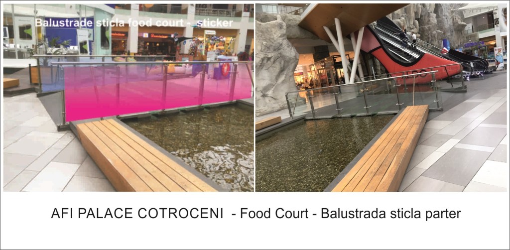 AFI Palace Cotroceni - Food Court_balustrada sticla