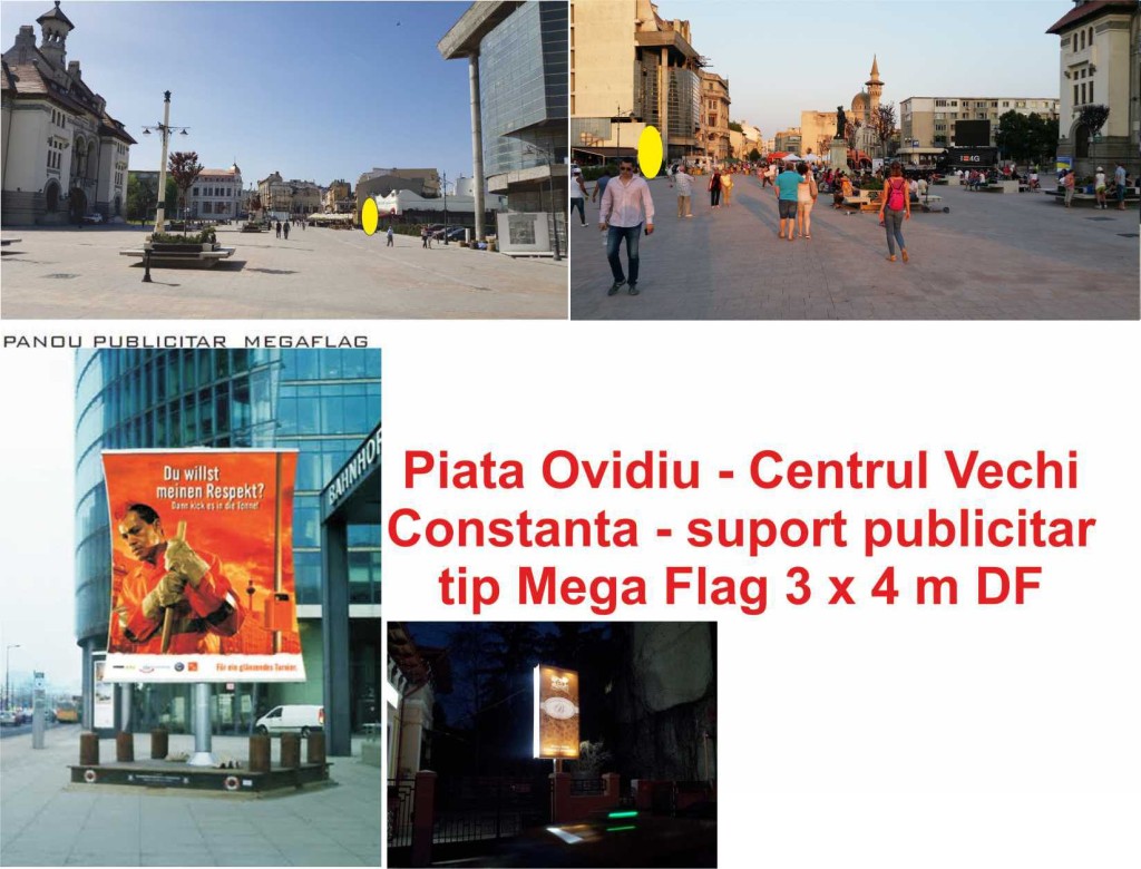 Constanta - Megaflag_Piata Ovidiu-Centrul Vechi