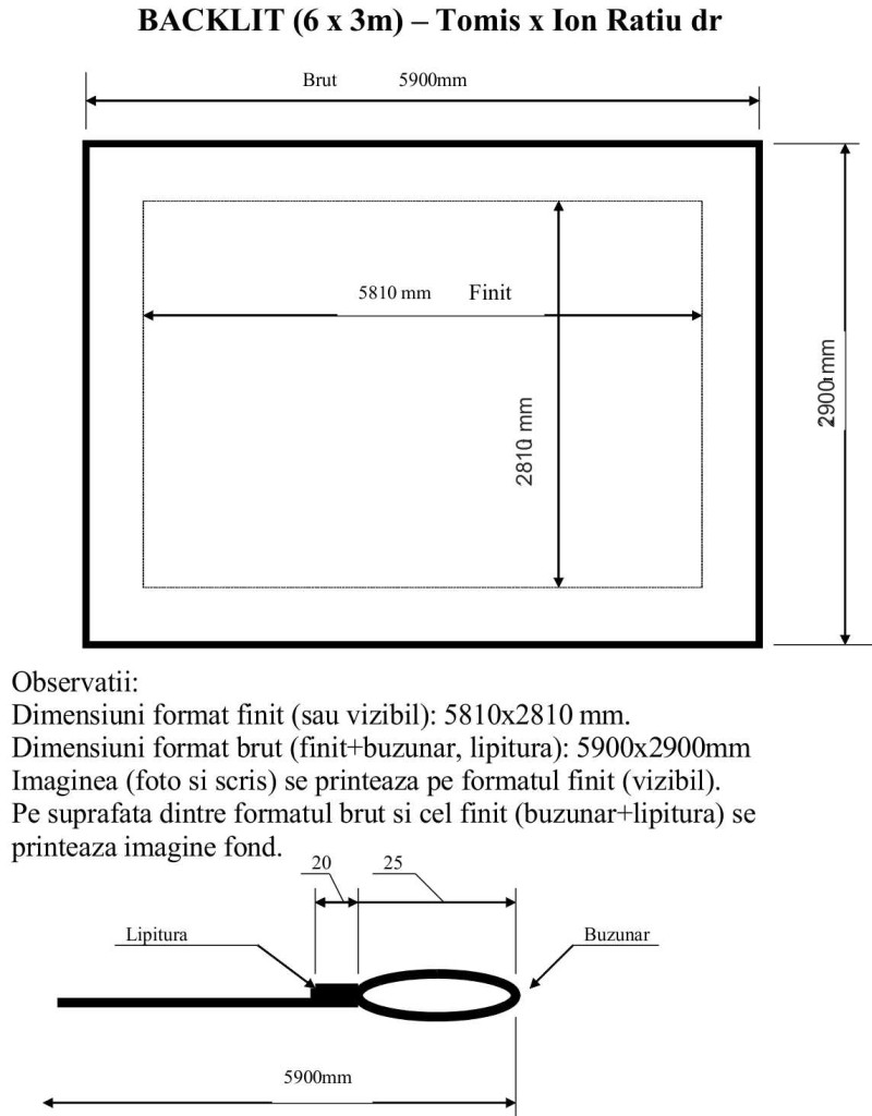 Schita bkl 6 x 3m - buzunar (Tomis x Ion Ratiu dr)