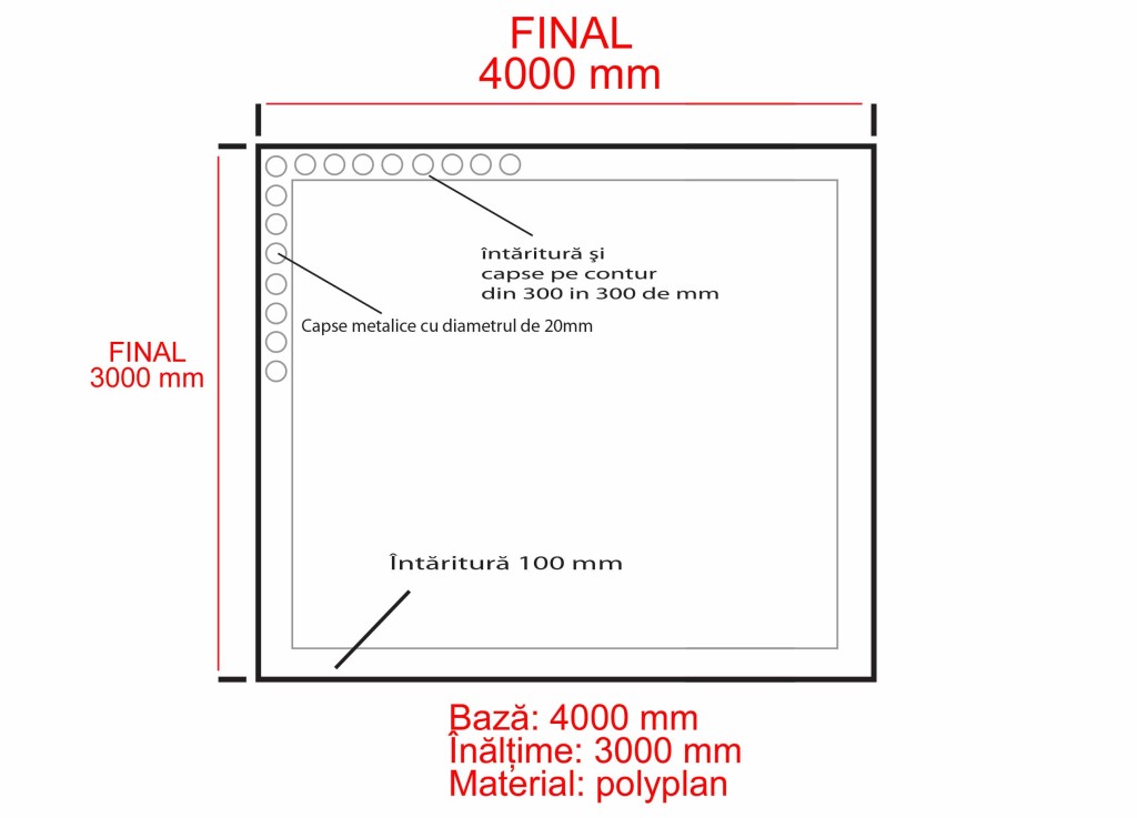 Schita polyplan 6 x 3m