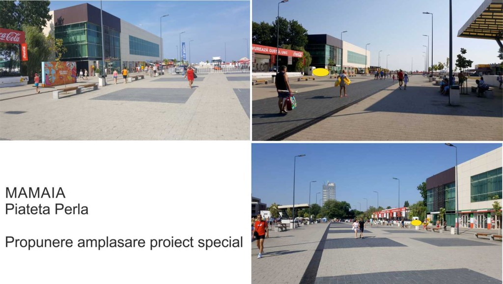 Mamaia - Piateta Perla, propunere amplasare Proiect special